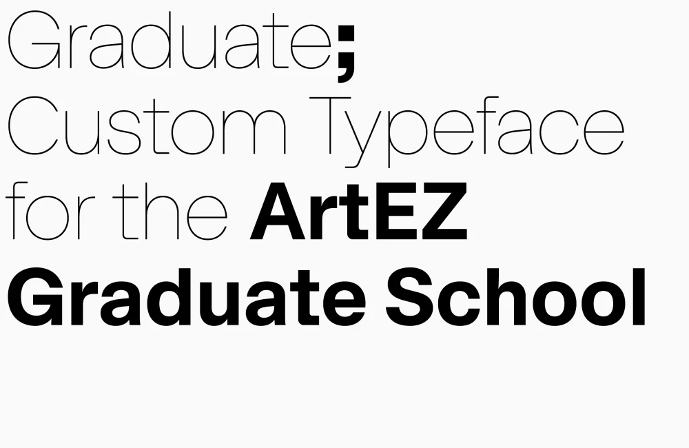 ArtEZ Custom Typeface