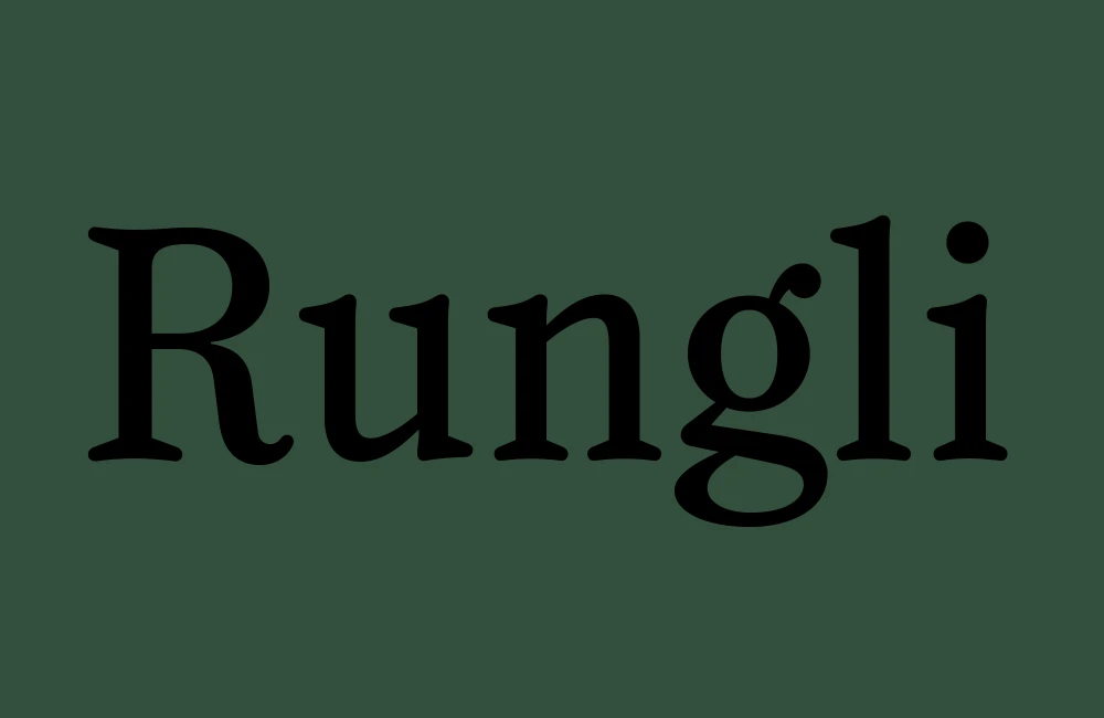 Rungli Typeface